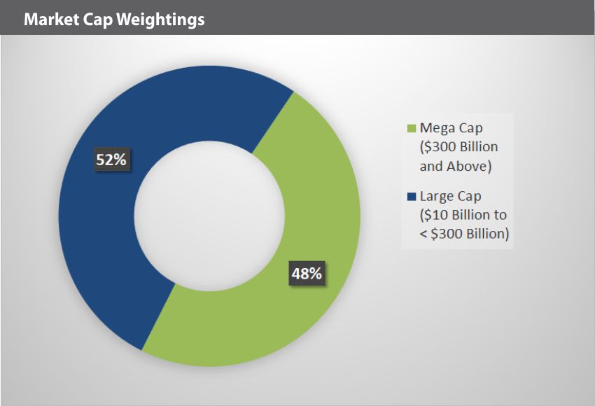 XOUT U.S. Large Cap Index Market Cap Weightings