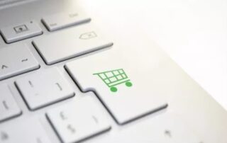 Shopping Cart image on keyboard