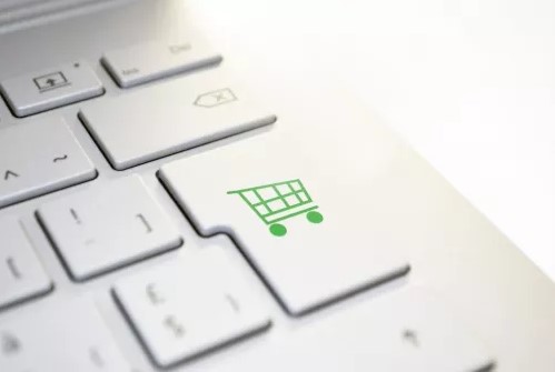 Shopping Cart image on keyboard
