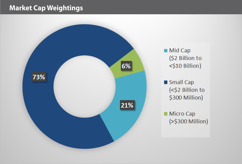Pure Junior Gold Miners (JR GOLD) Index Market Cap Weightings